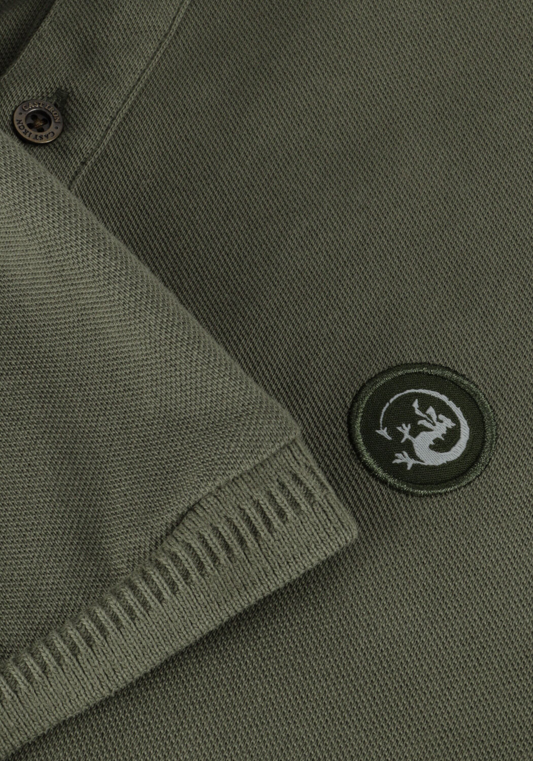 Dunkelgr&uuml;n CAST IRON Polo-Shirt SHORT SLEEVE POLO ESSENTIAL - large