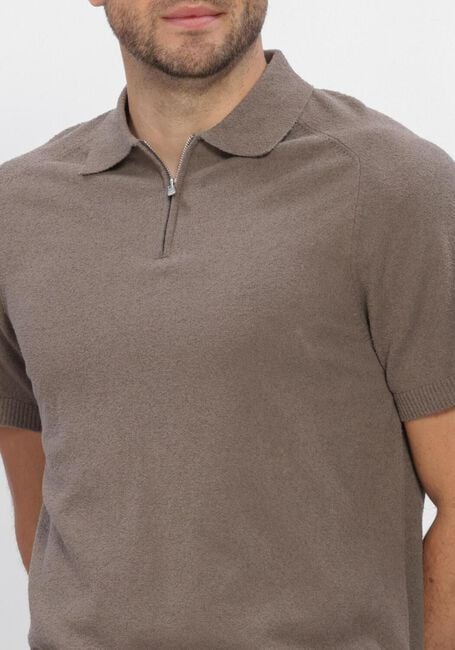 Taupe DSTREZZED Polo-Shirt PETTAR POLO - large