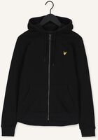 Schwarze LYLE & SCOTT Strickjacke ZIP THROUGH HOODIE Schwarze LYLE & SCOTT Strickjacke ZIP THROUGH HOODIE - medium