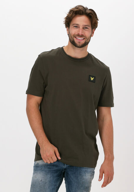 Gr&uuml;ne LYLE & SCOTT T-shirt TIPPED T-SHIRT - large