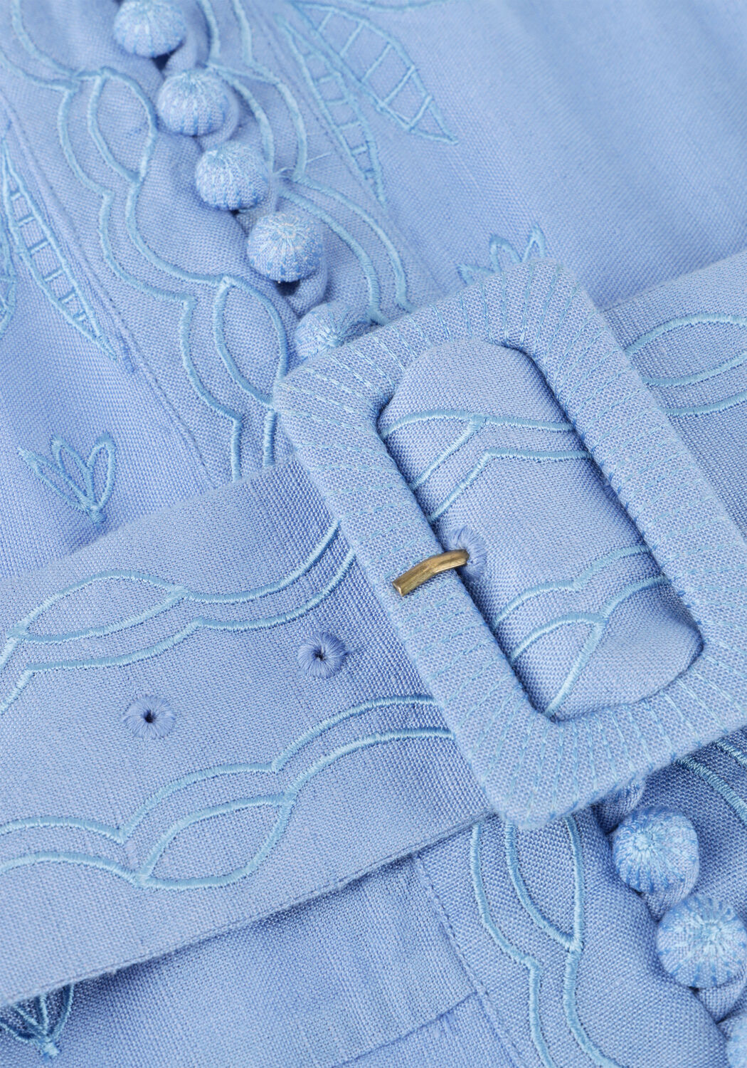 Hellblau SCARLETT POPPIES Minikleid BERITE SHORT DRESS - large