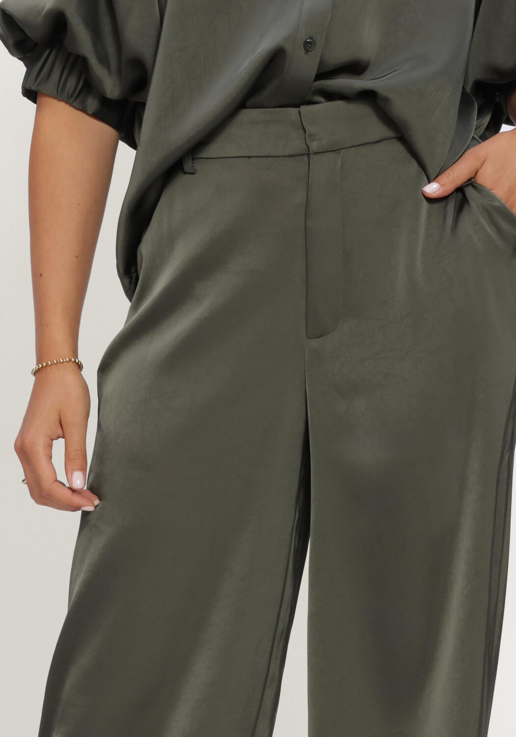 Dunkelgr&uuml;n NOTRE-V Weite Hose NV-INNE - large