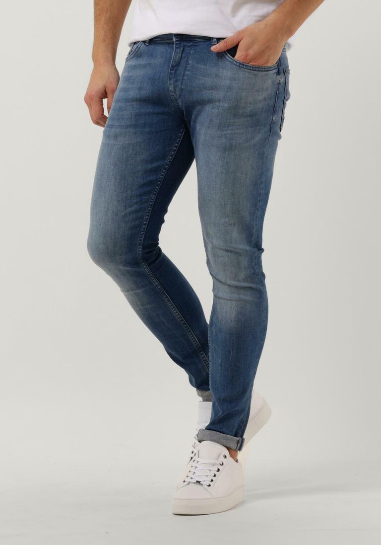 blaue purewhite skinny jeans w1035 the jone
