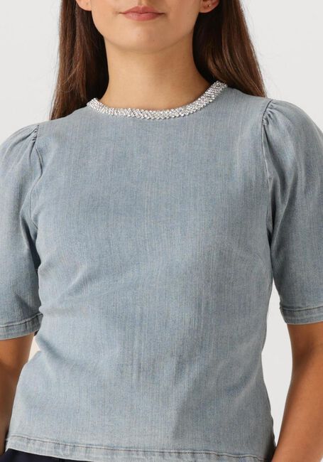 Hellblau NEO NOIR Top ROSIA DENIM EMB TOP - large