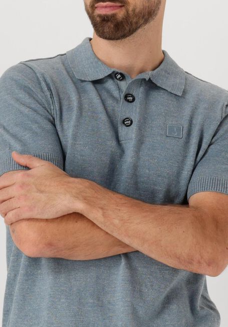 Blaue BUTCHER OF BLUE Polo-Shirt LT CLIFDEN POLO - large