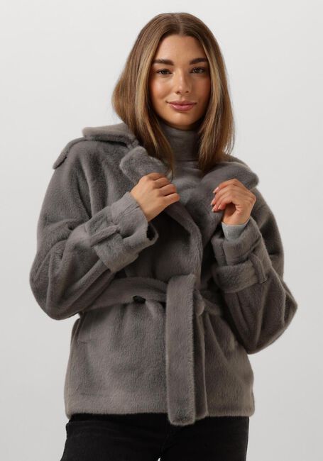 Graue IBANA Fake-Fur-Jack CRISTEL - large