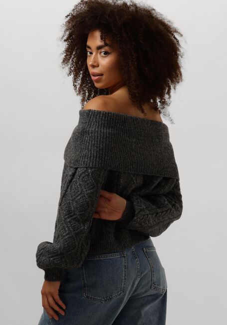 Graue GESTUZ Pullover ADIEGZ OFF SHOULDER - large