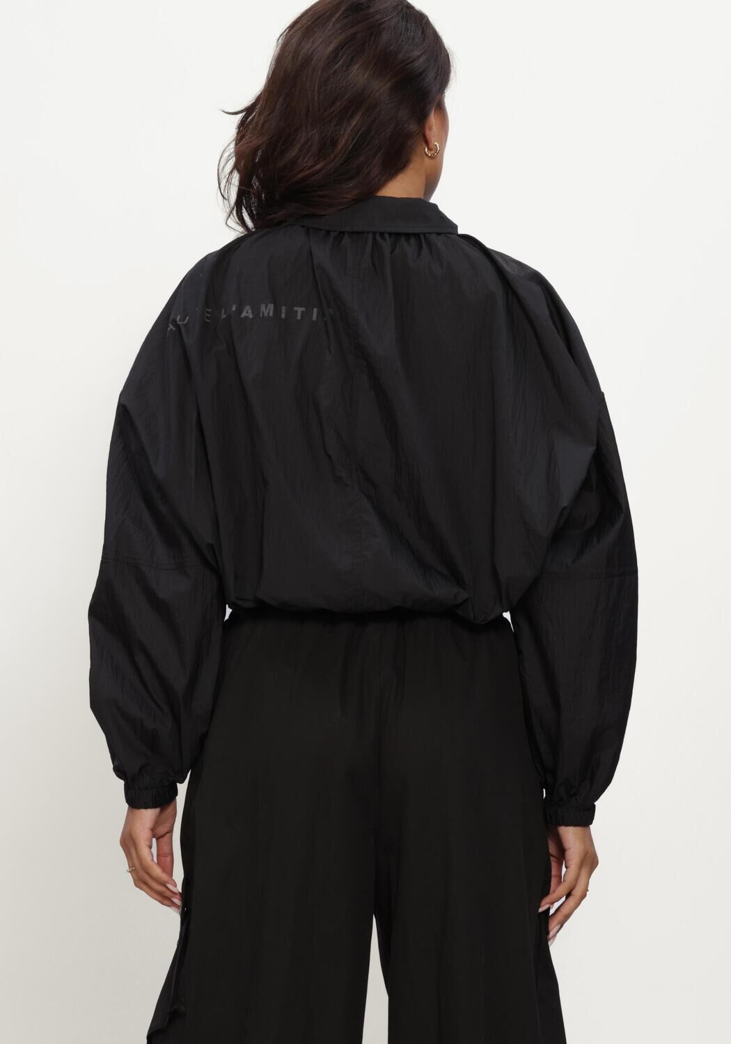 Schwarze HAUTE L'AMITI&Eacute; Blusen IRON PAPER JACKET - large