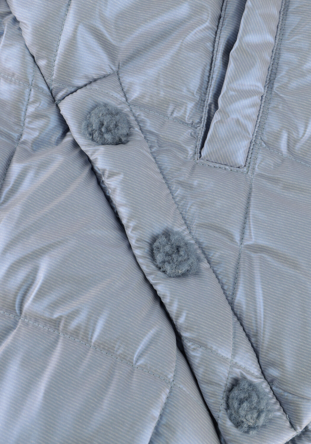 Hellblau NONO Wattierte Jack HOODED SHORT WINTER JACKET - large