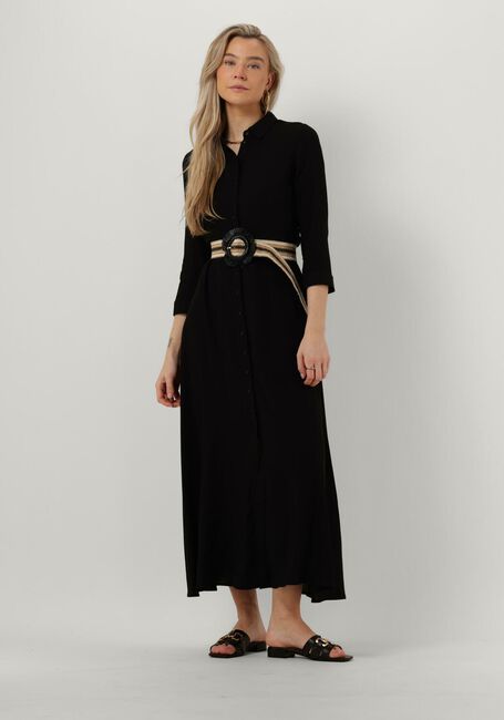 Schwarze Y.A.S. Maxikleid YASSAVANNA LONG SHIRT DRESS - large