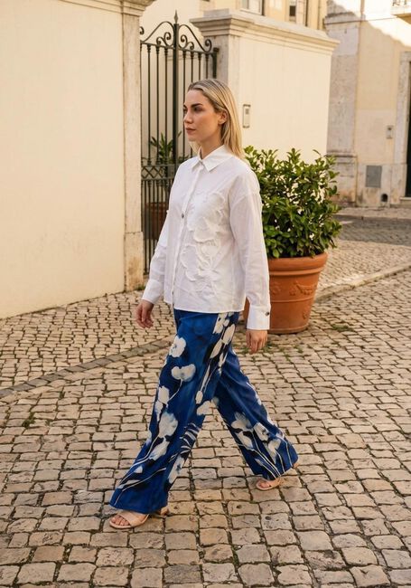 Blaue CAROLINE BISS Weite Hose 1583 - large