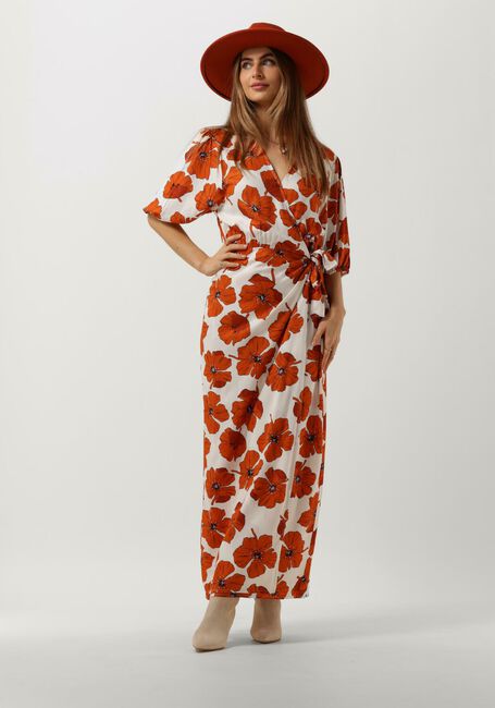 Orangene ANOTHER LABEL Maxikleid CAMILLE DRESS - large