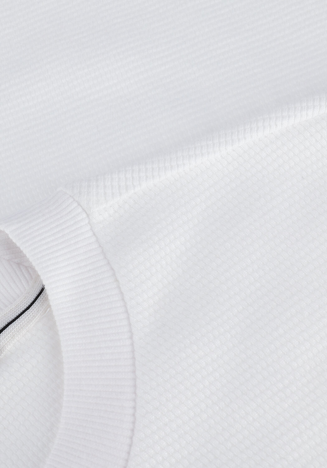 Wei&szlig;e CALVIN KLEIN Sweatshirt BADGE WAFFLE LS TEE - large