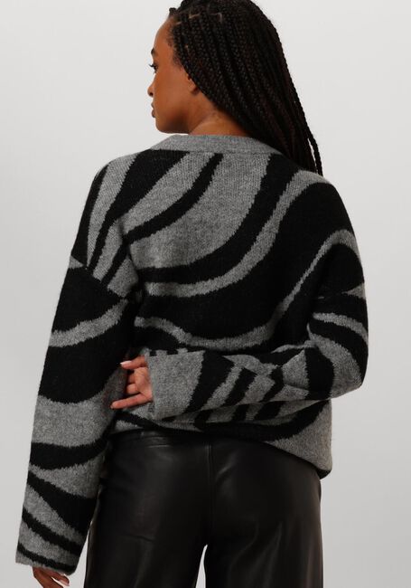 Graue OBJECT Pullover OBJDIANA LO L/S KNIT PULLOVER - large