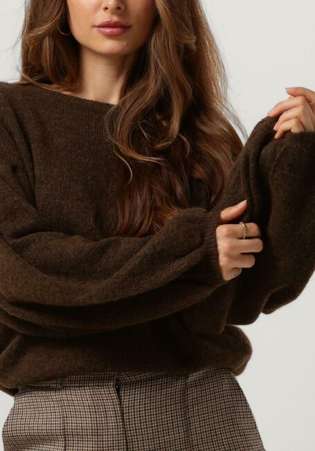 Braune MSCH COPENHAGEN Pullover MSCHLILLIAN HOPE BALLOON PULLOVER - large