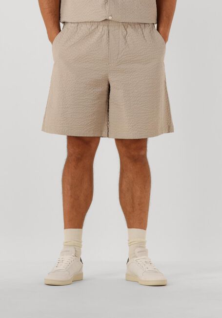 Beige SELECTED HOMME Kurze Hose SLHLOOSE-ACE SEERSUCKER STRING SHORTS - large