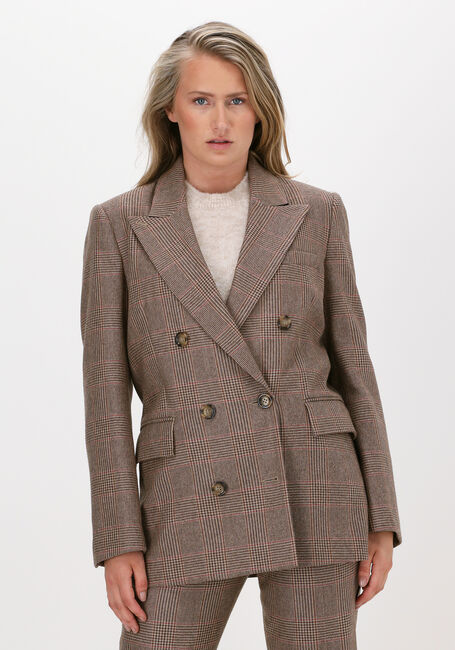Camelfarbene VANILIA Blazer CHECK TAILOR - large