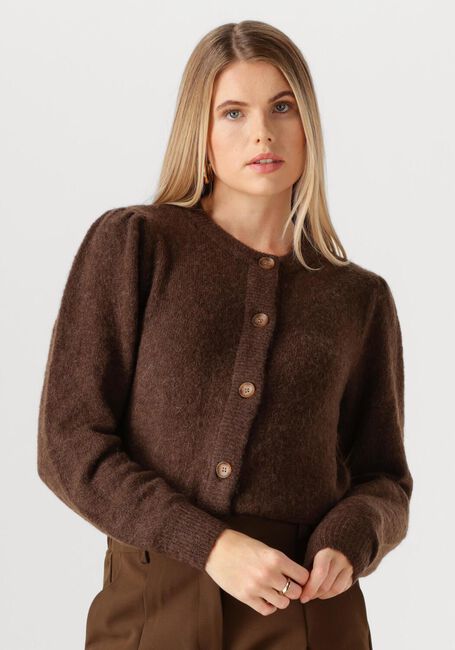 Braune MSCH COPENHAGEN Pullover MSCHMIABELLE HOPE CARDIGAN - large