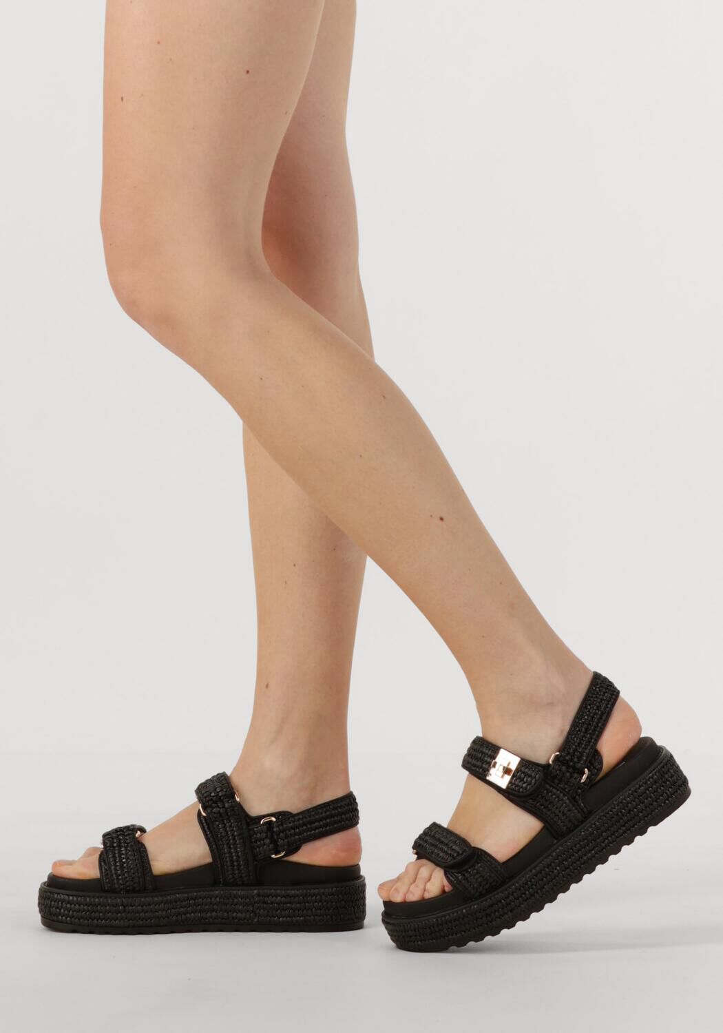 Schwarze STEVE MADDEN Flache Sandalen BIGMONA - large