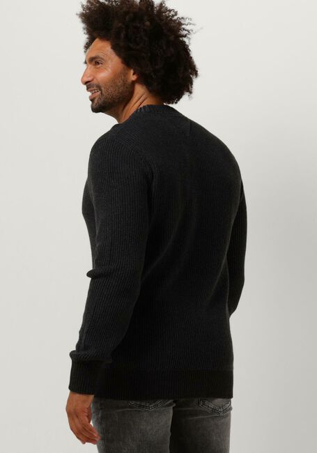 Schwarze TOMMY JEANS Pullover TJM REG TONAL XS BADGE SWEATER - large