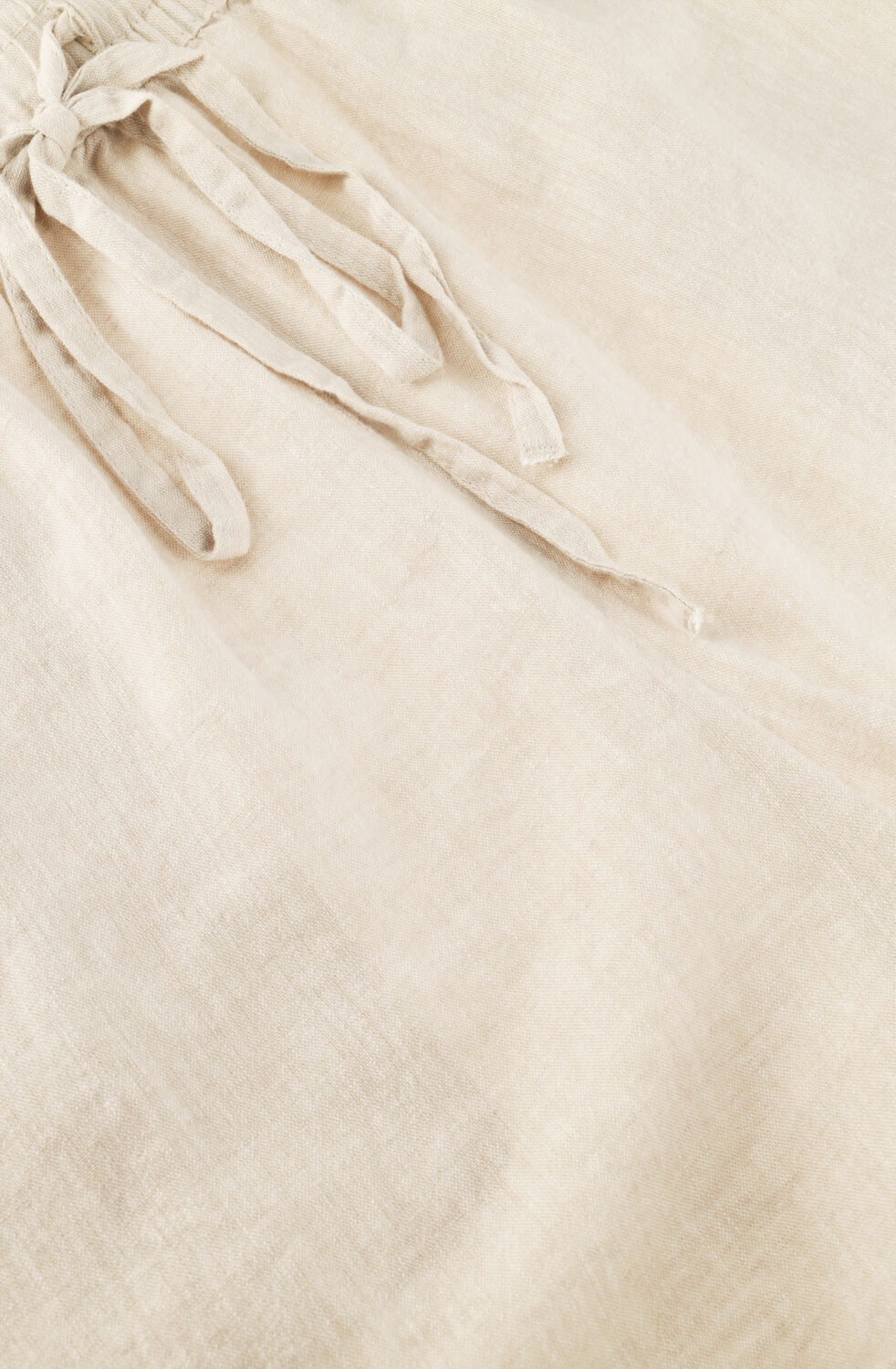 Beige SELECTED WOMEN Kurze Hose SLFLUISA-LINNIE LINEN BLEND SHORT - large