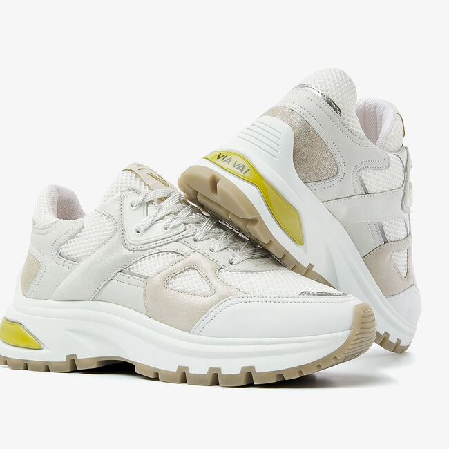 Beige VIA VAI Sneaker Low LIZ SILA - large