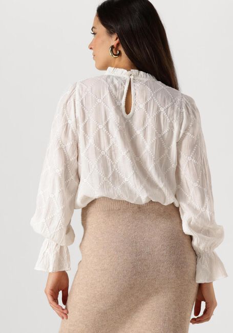 Weiße NEO NOIR Blusen MAMARA SQUARE EMB BLOUSE - large