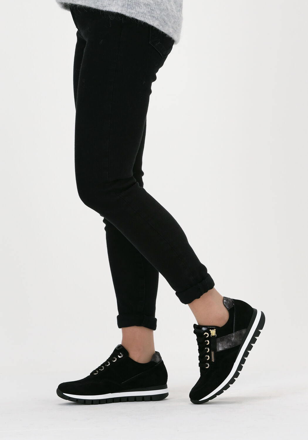 Schwarze GABOR Sneaker Low 433.1 - large