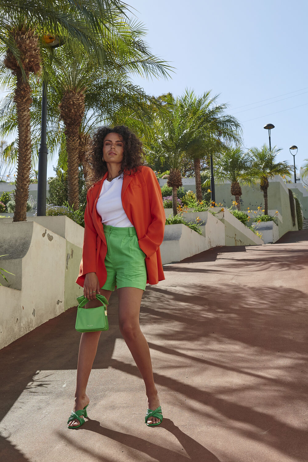 Gr&uuml;ne MODSTR&Ouml;M Hosen CYDNEY SHORTS - large