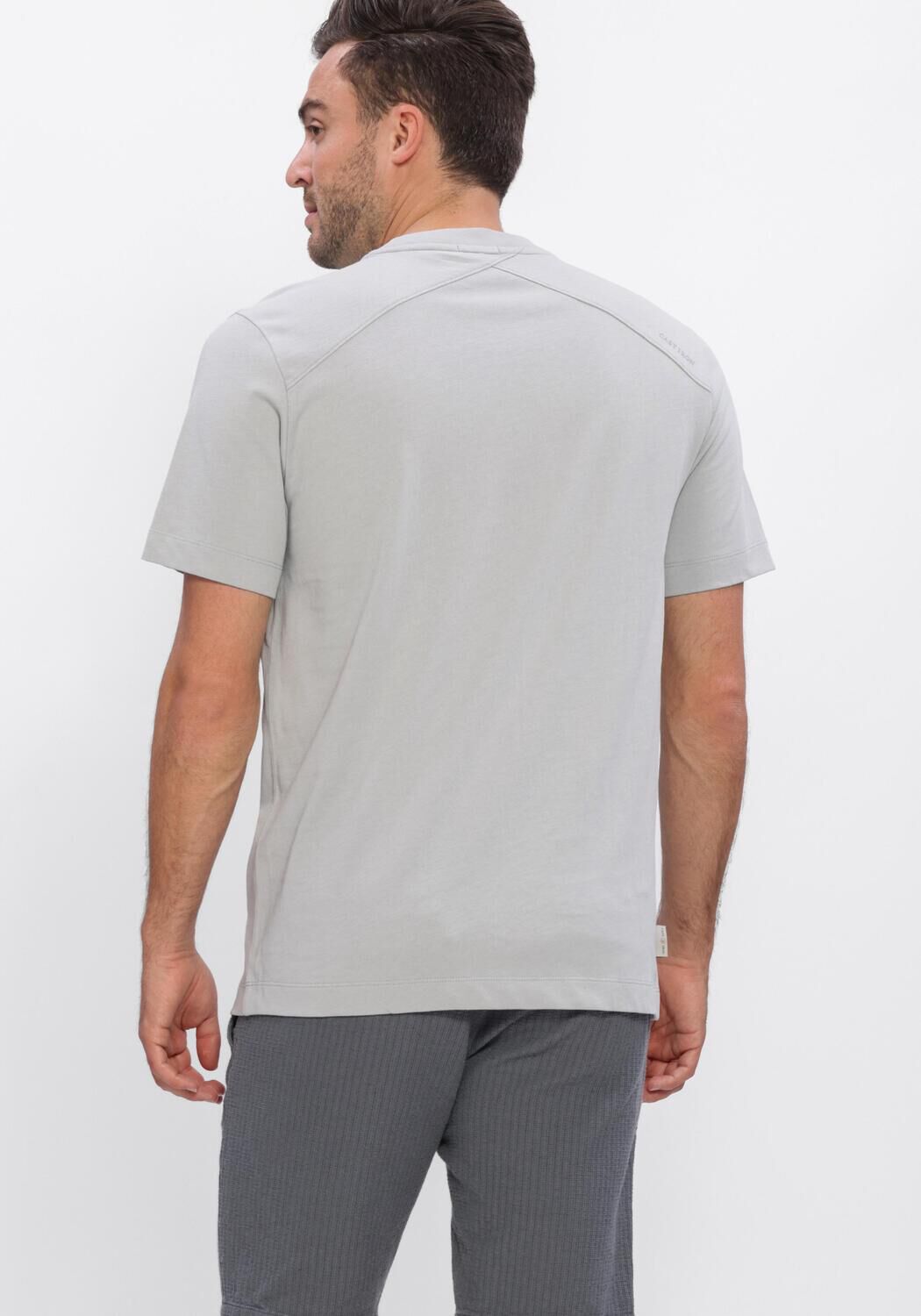 Hellgrau CAST IRON T-shirt SHORT SLEEVE R-NECK REGULAR FIT SINGLE JERSEY - large