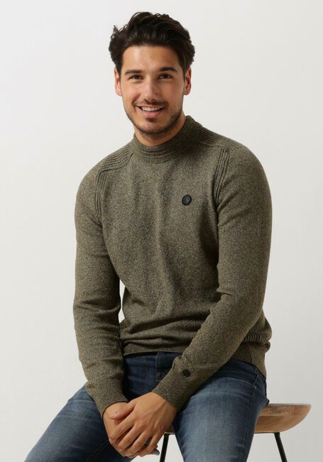 Grüne CAST IRON Pullover R-NECK COTTON MIX MOCKNECK - large