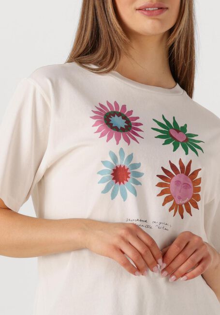 Ecru FABIENNE CHAPOT T-shirt STEVE SKETCHBOOK T-SHIRT - large