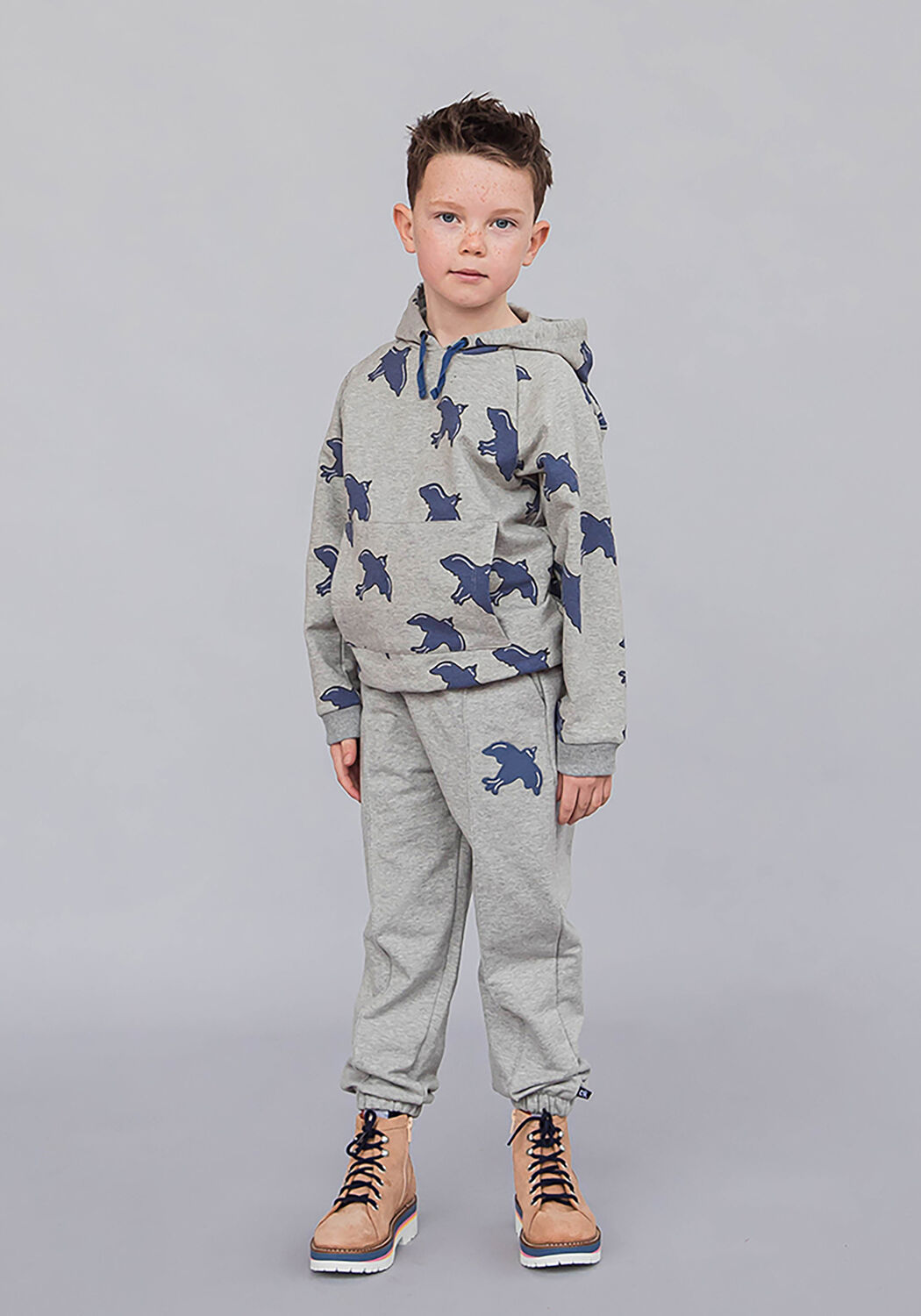 Graue CARLIJNQ Jogginghose FREE LIKE A BIRD - JOGGER - large