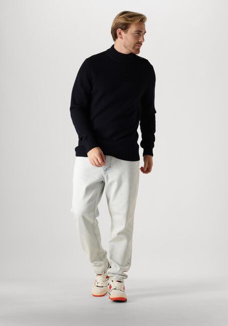 Dunkelblau BUTCHER OF BLUE Pullover MORRIS MOCK BTN - large