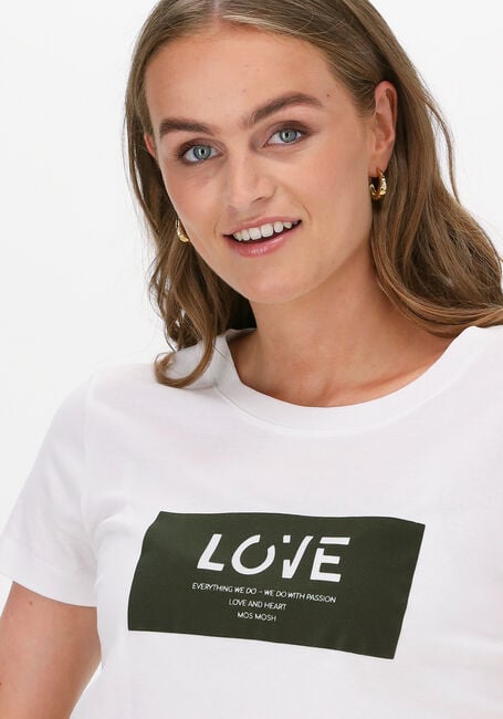 Weiße MOS MOSH T-shirt CHERRIE O-SS TEE - large