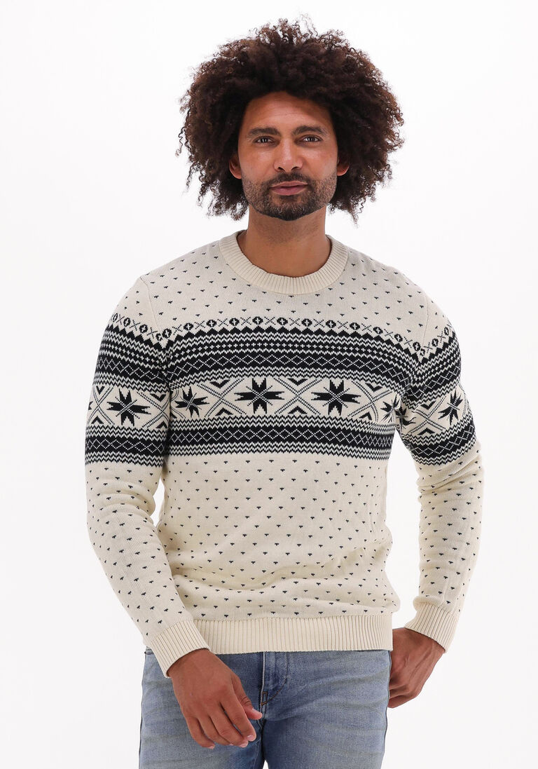 nicht-gerade weiss selected homme pullover claus ls knit crew neck