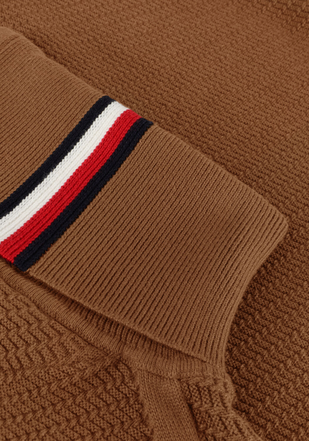 Khaki TOMMY HILFIGER Rollkragenpullover RECTANGULAR STRUCTURE ROLL NK - large