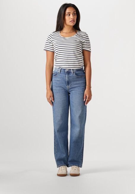 Blaue NUKUS T-shirt TIRZA TOP STRIPE - large