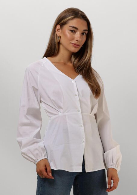 Weiße OBJECT Blusen OBJTUTTA SCULPTURE FIT LS SHIRT D DIV - large