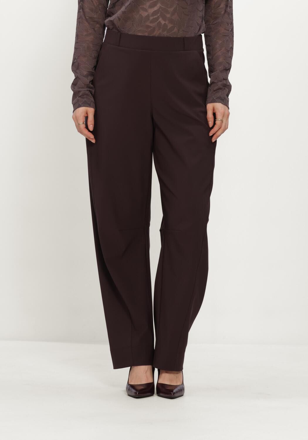 Braune STUDIO ANNELOES Hose Marlise barrel trousers - large