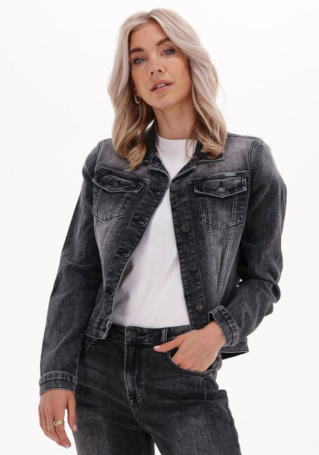 Schwarze SUMMUM Jeansjacke BASIC DENIM JACKET BLACK HEAVY TWILL - large