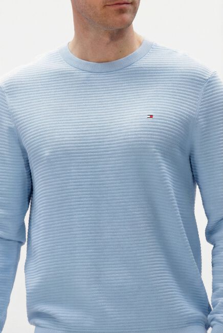 Hellblau TOMMY HILFIGER Pullover SEASONAL STRUCTURE CNECK - large