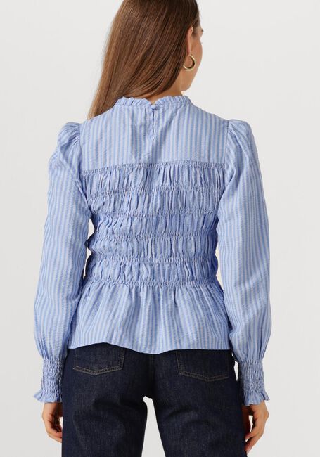 Blaue NEO NOIR Blusen POSSA TWIST STRIPE BLOUSE - large