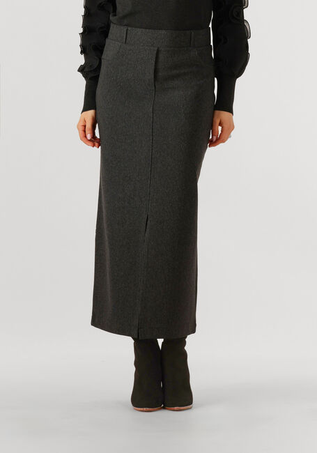 Dunkelgrau JANSEN AMSTERDAM Maxirock GEORGIE ROK HVM 683 SLIT AT FRONT - large