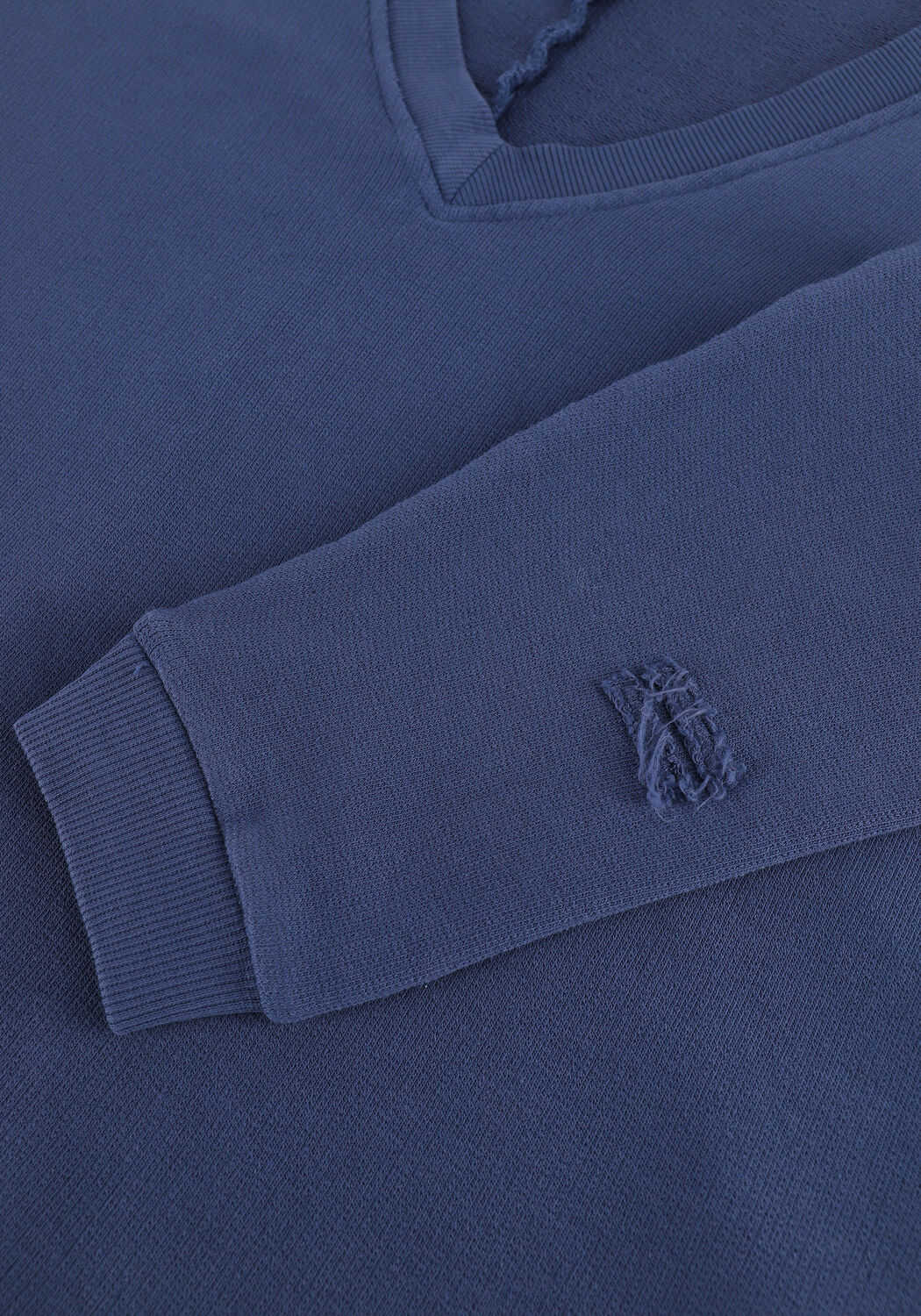 Blaue 10DAYS Sweatshirt V-NECK SWEATER FLEECE - large