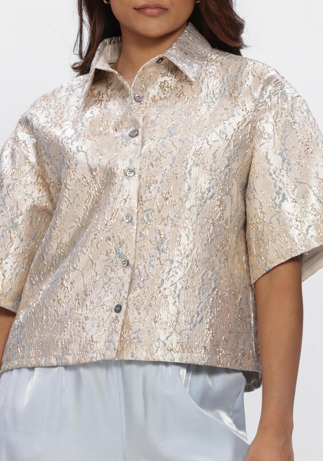 Goldfarbene NUKUS Blusen LEENA BLOUSE - large