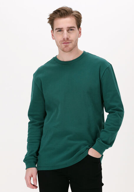 Grüne TOMMY JEANS Pullover TJM MINI WAFFLE SNIT - large