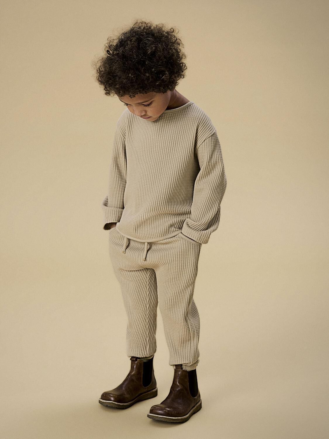 Beige LIL' ATELIER Pullover NMMTANKO LS LOOSE SWEAT LIL - large