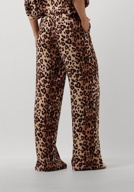 Braune ALIX THE LABEL Hosen LADIES WOVEN TWILL LEOPARD PANTS - large