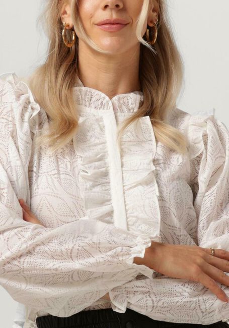 Wei&szlig;e NEO NOIR Blusen HAWAII BURNOUT BLOUSE - large